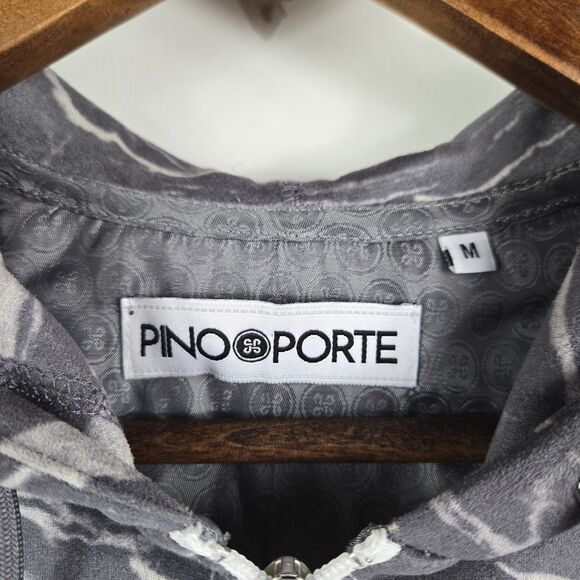 Pino Porte Men's Size Medium Full Zip Marbled Pattern Jacket - Picture 2 of 8